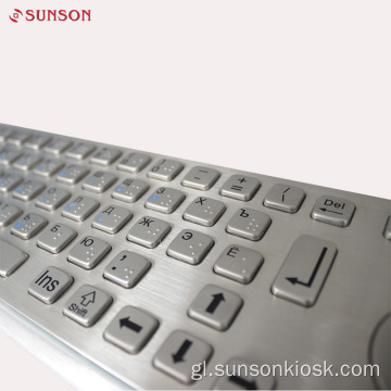 Teclado Vandal Metal para quiosco de información